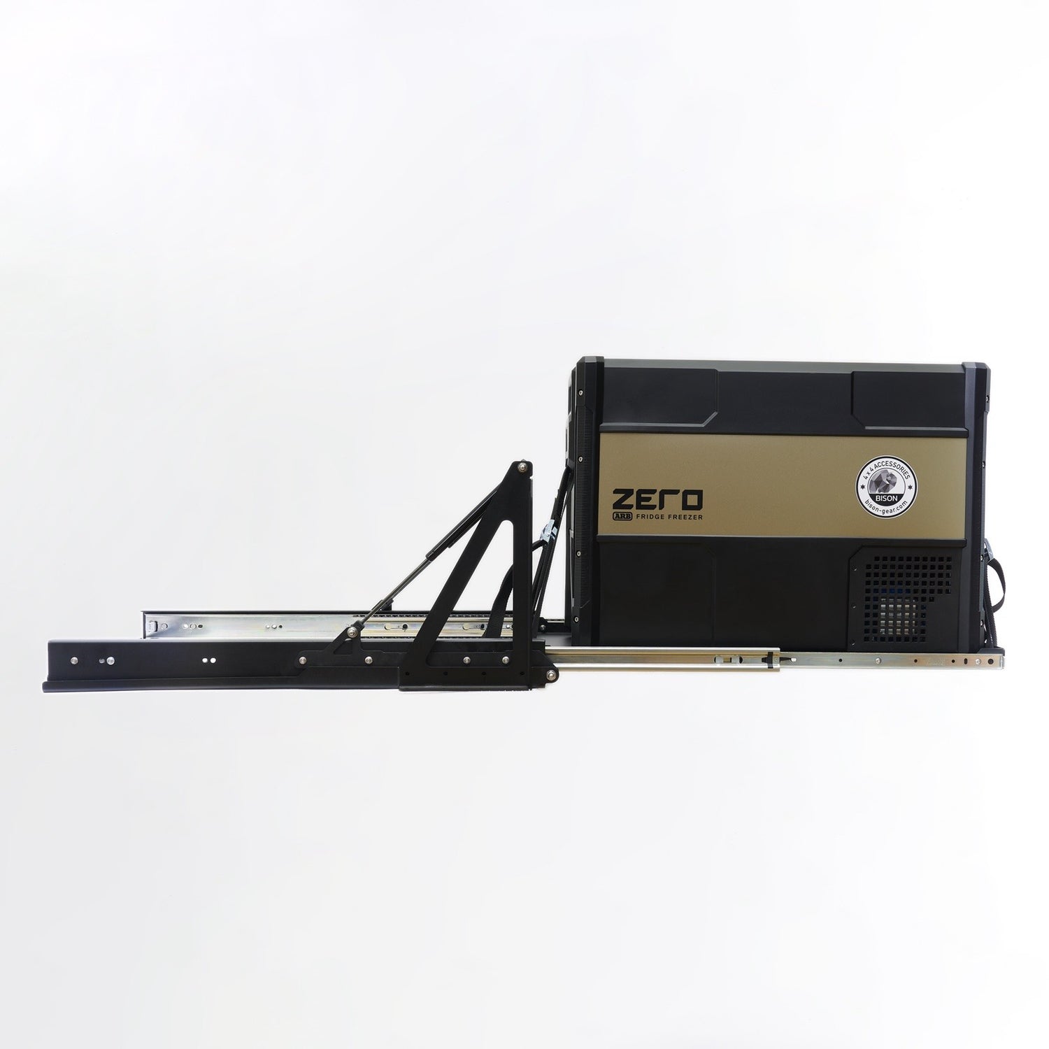Tilted Fridge Slider with Gas Struts - Bison Gear
