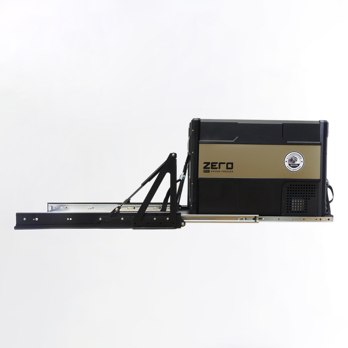 Tilted Fridge Slider with Gas Struts - Bison Gear