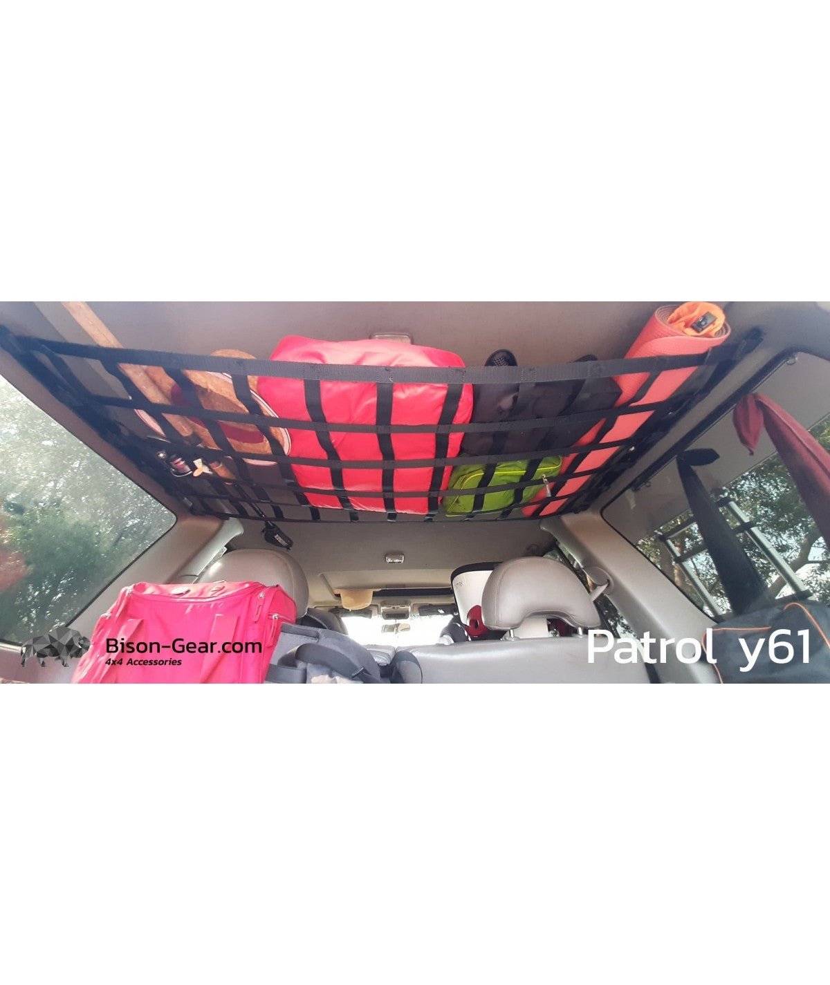 Ceiling Net with Mounts - LC80, LC100, Y61 - Bison Gear