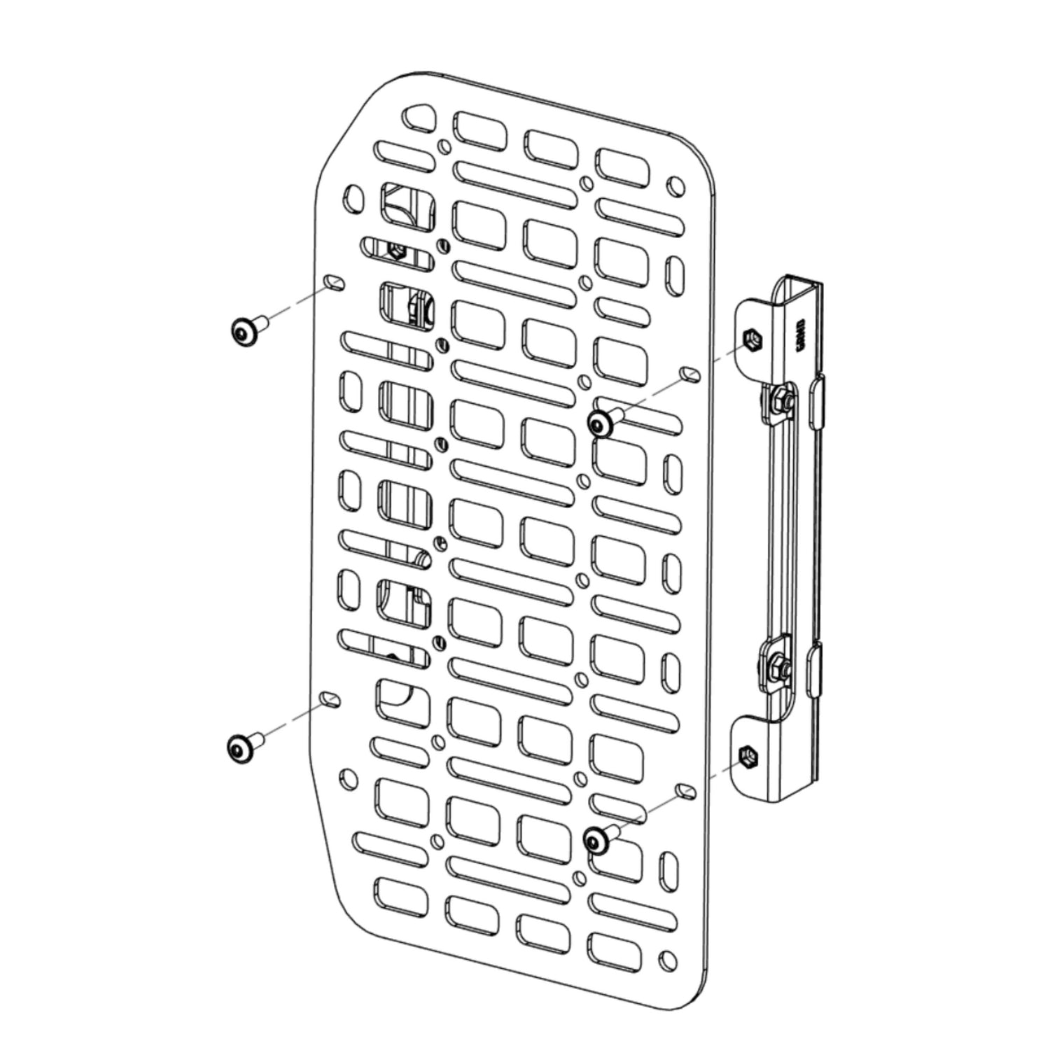 Small Door MOLLE Panel - Grenadier - Bison Gear
