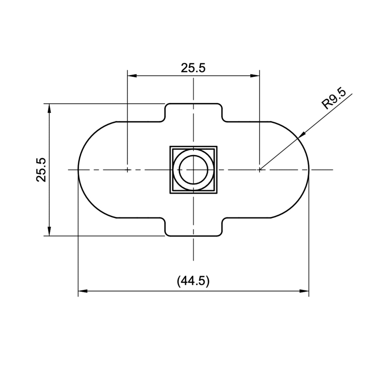 L - Track Stud 8x20mm - Bison Gear