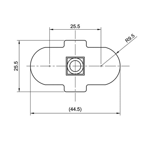 L - Track Stud 8x20mm - Bison Gear