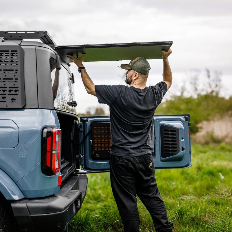 OX PRO Under Roof Rack Camping Table Kit - Bison Gear