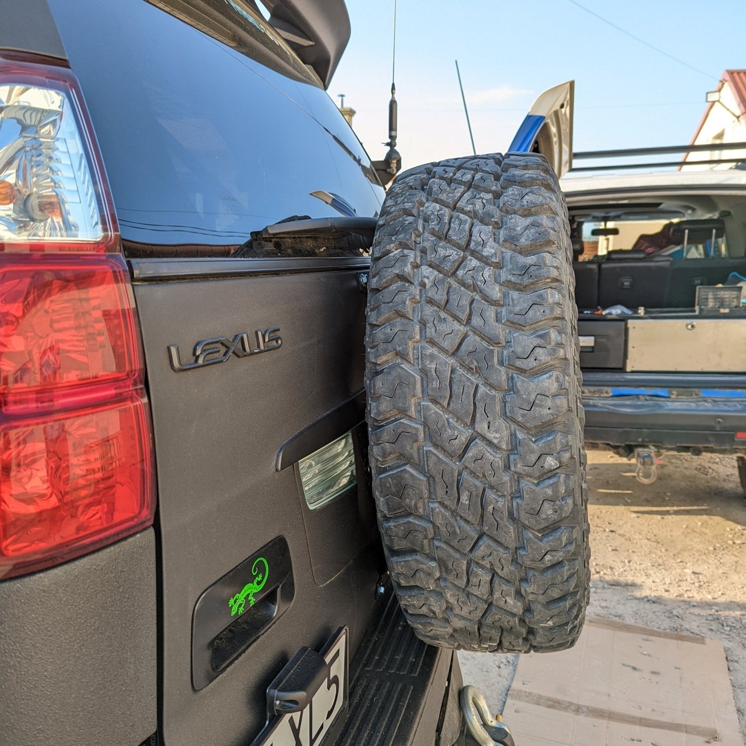 Tire Carrier - LC120/GX470 - Bison Gear