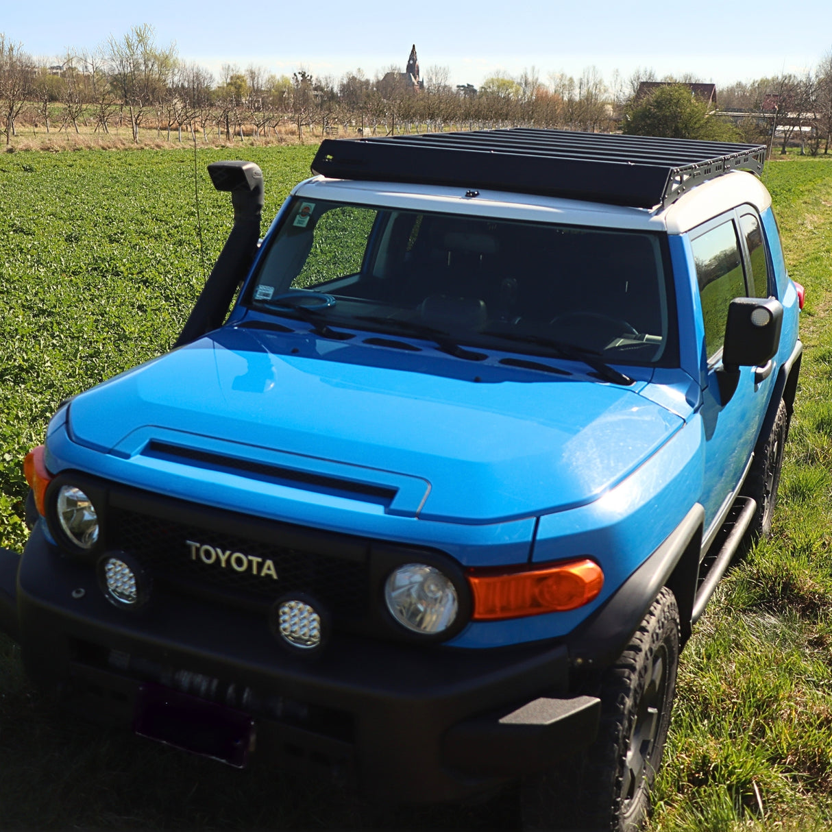 OX PRO Roof Rack with LED Bar - FJ Cruiser - Bison Gear