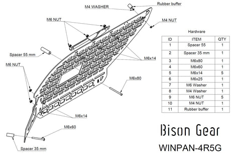 Internal MOLLE Panel - 4Runner 5th Gen - Bison Gear