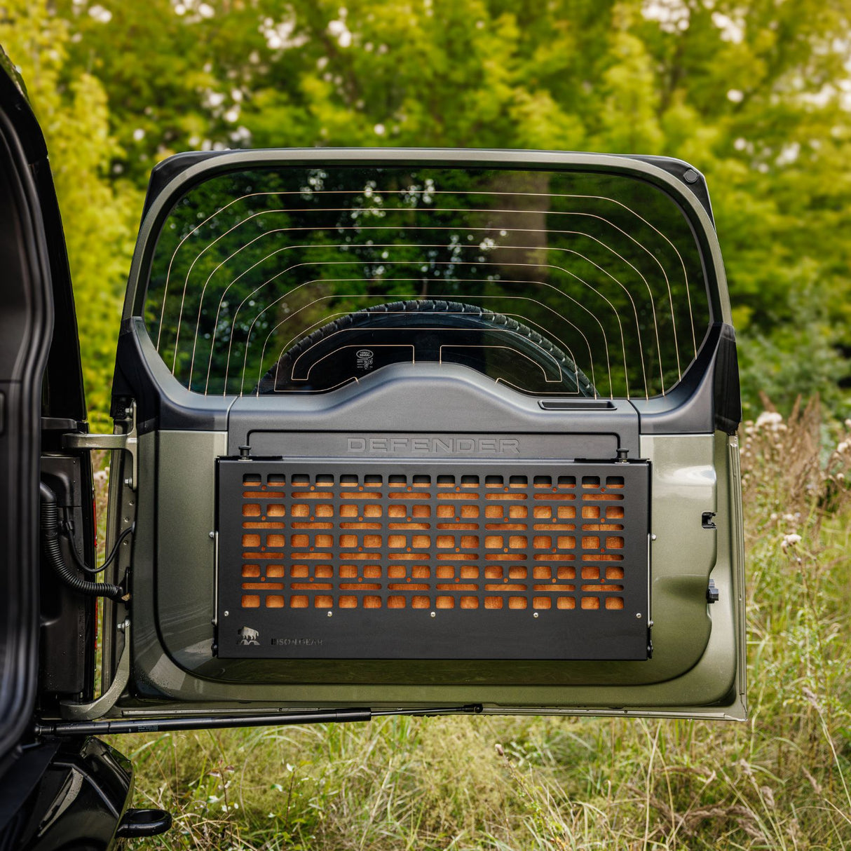 Drop-Down Tailgate Table - Defender (L663)-2-Bison Gear