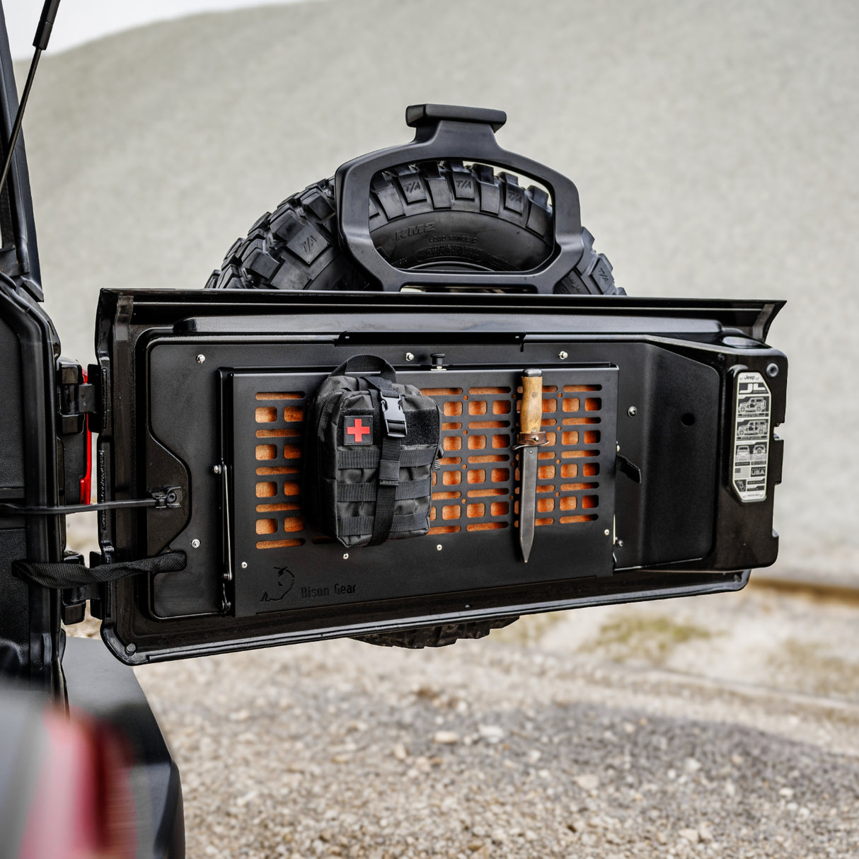 Drop Down Tailgate Table - JEEP Wrangler-6-Bison Gear