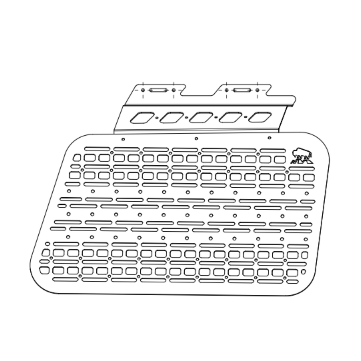 External MOLLE Panel - LC250/GX550-14-Bison Gear