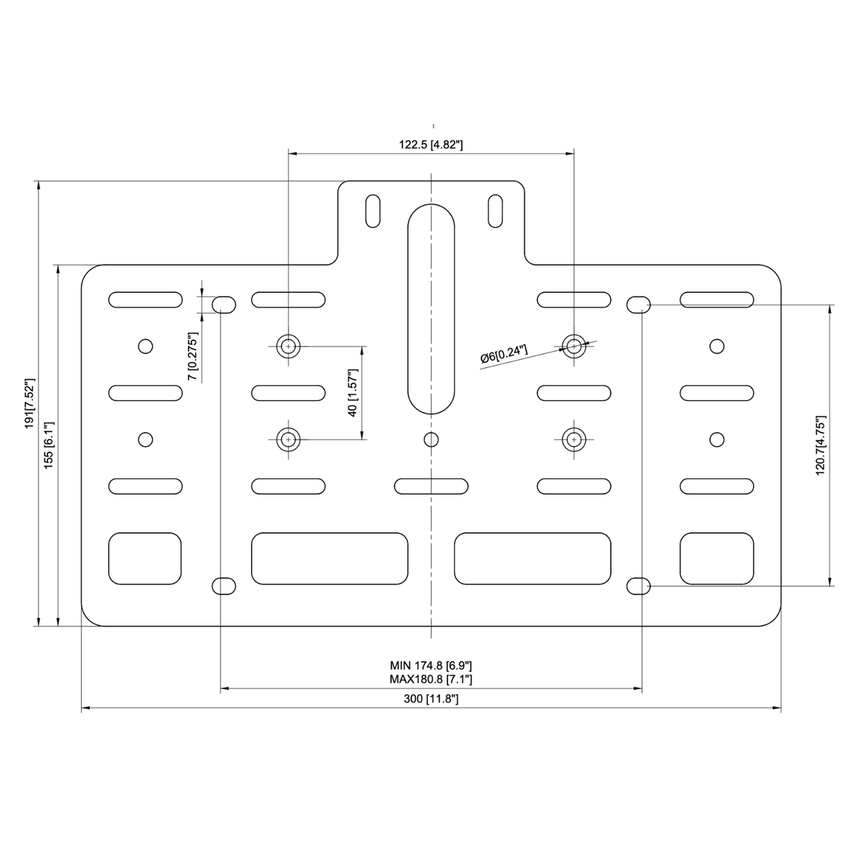 License Plate Bracket-4-Bison Gear
