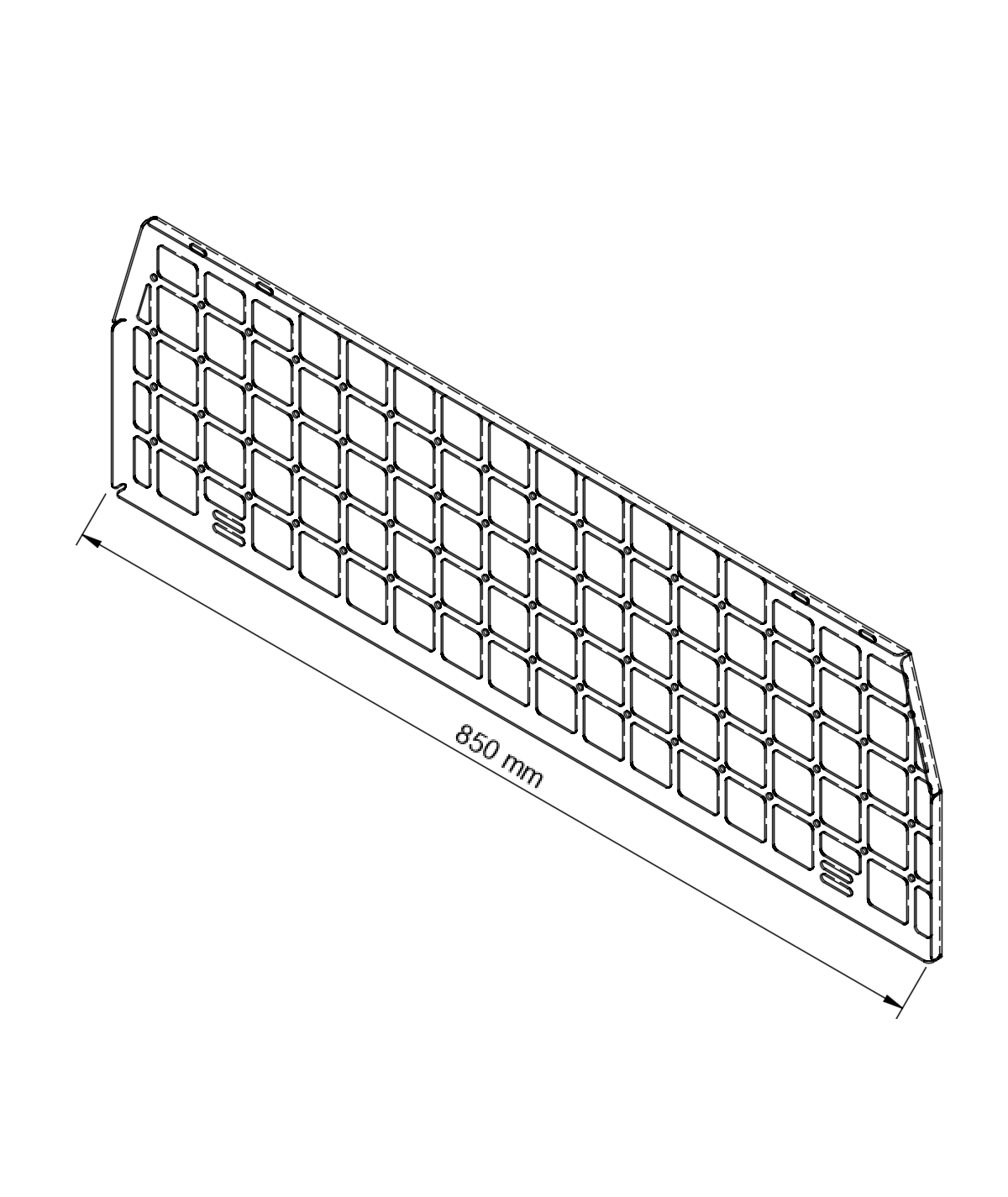 Movable Cargo Barrier (only) - LC150/GX460-6-Bison Gear