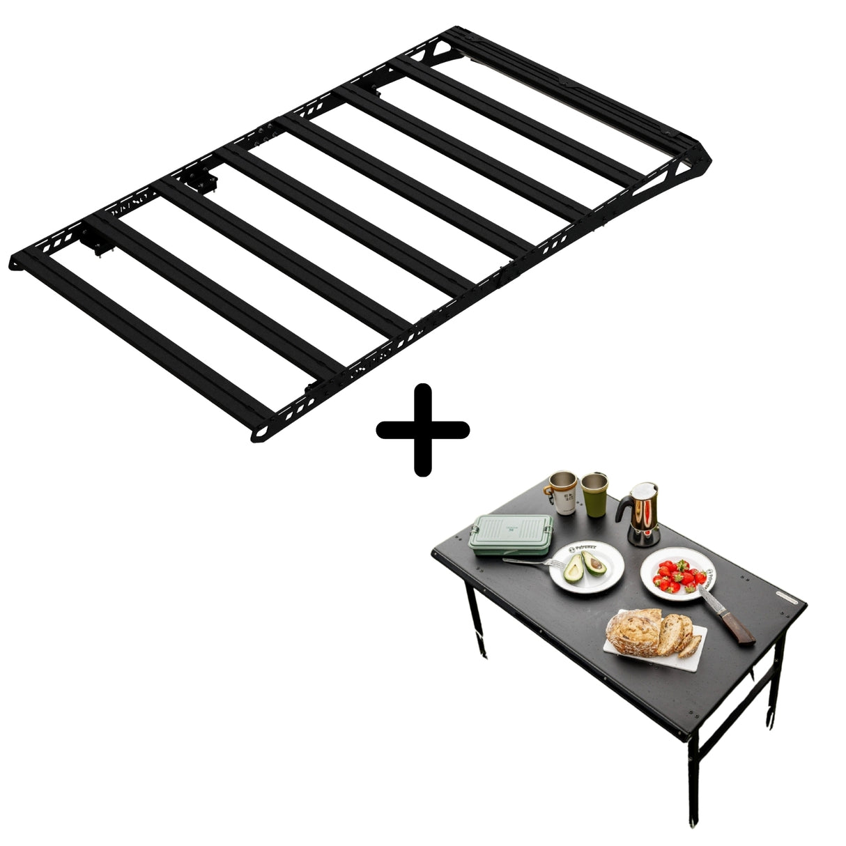 SET: OX PRO Roof Rack + Camping Table - LC120/GX470