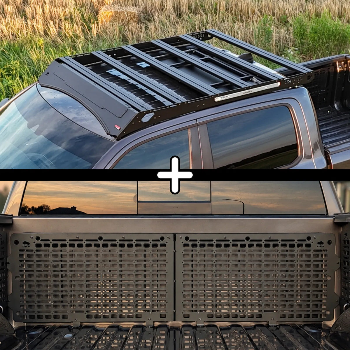 ZESTAW: Bagażnik Dachowy OX PRO + 2 x Panel Przedni - RAM 1500 DT (5th Gen)