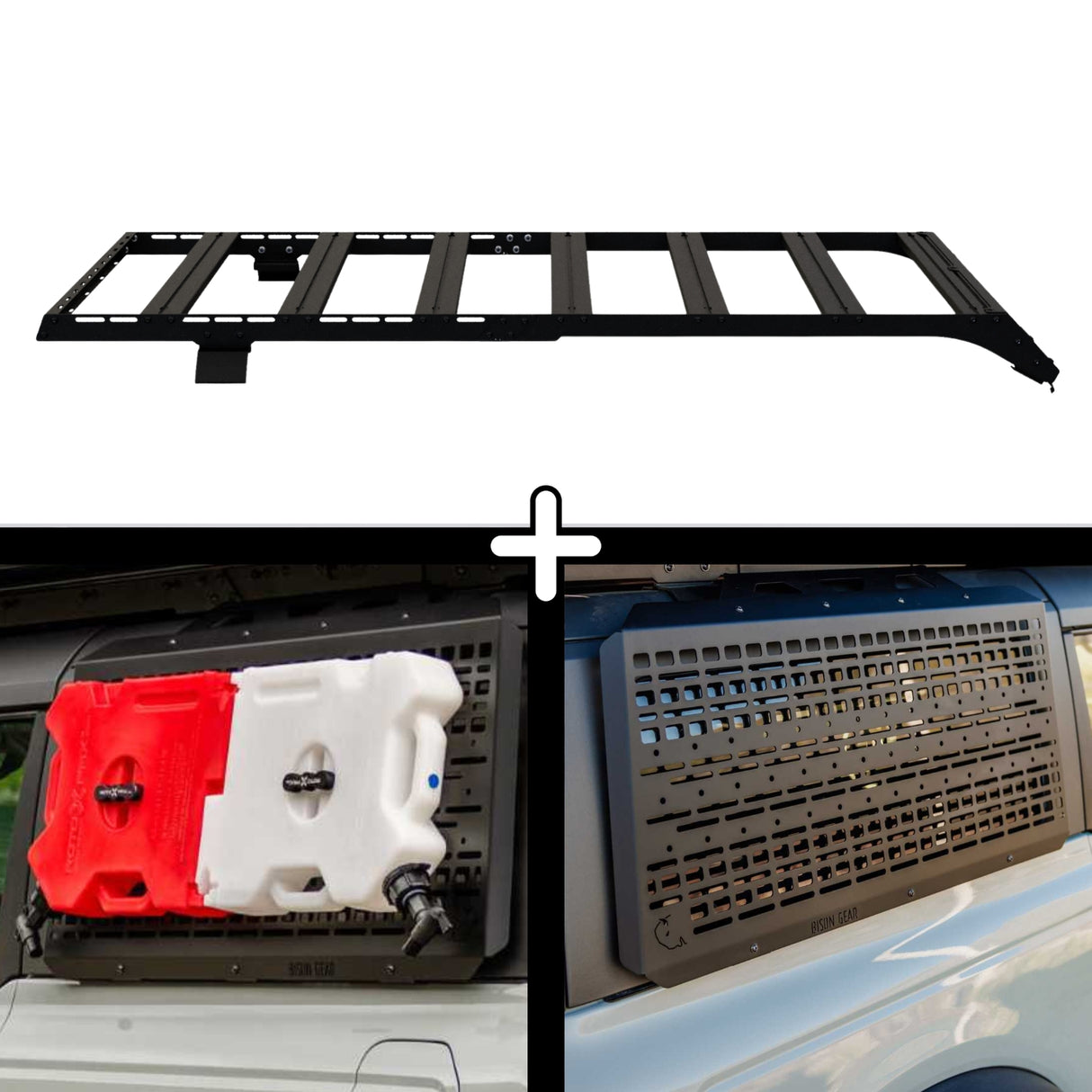 SET: OX PRO Roof Rack + 2x MOLLE Panels - Bronco 6G 2-Door
