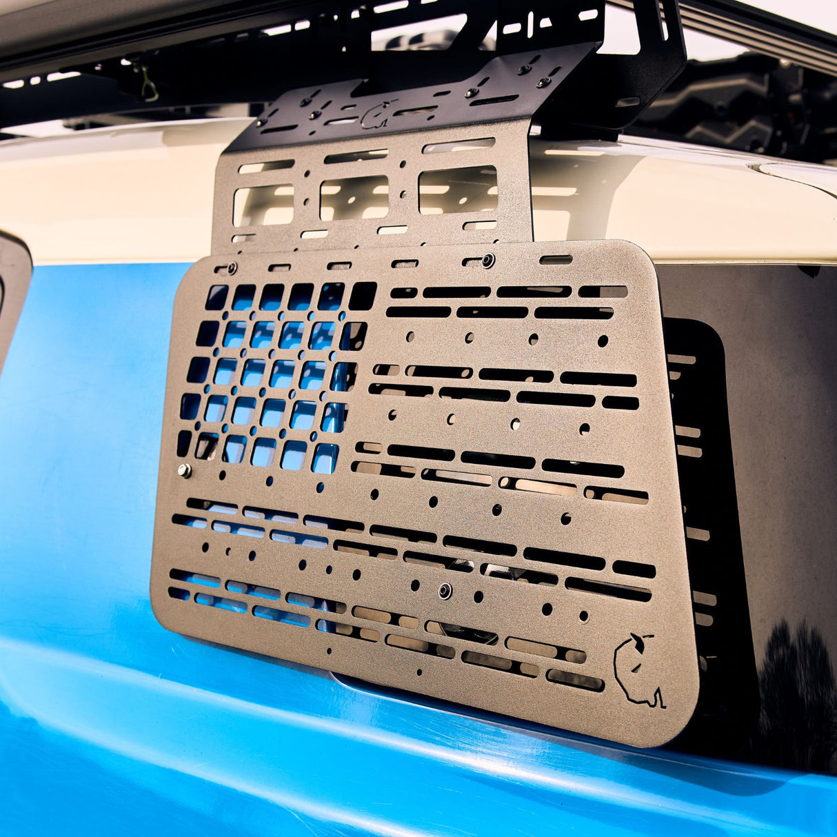 SET: OX PRO Roof Rack + 2 MOLLE Panels (Left + Right) - FJ Cruiser-3-Bison Gear