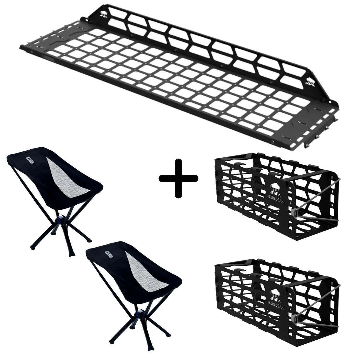 SET: Shelf + 2x YAK Chair + 2x YAK Chair Mount - 4Runner 6th Gen