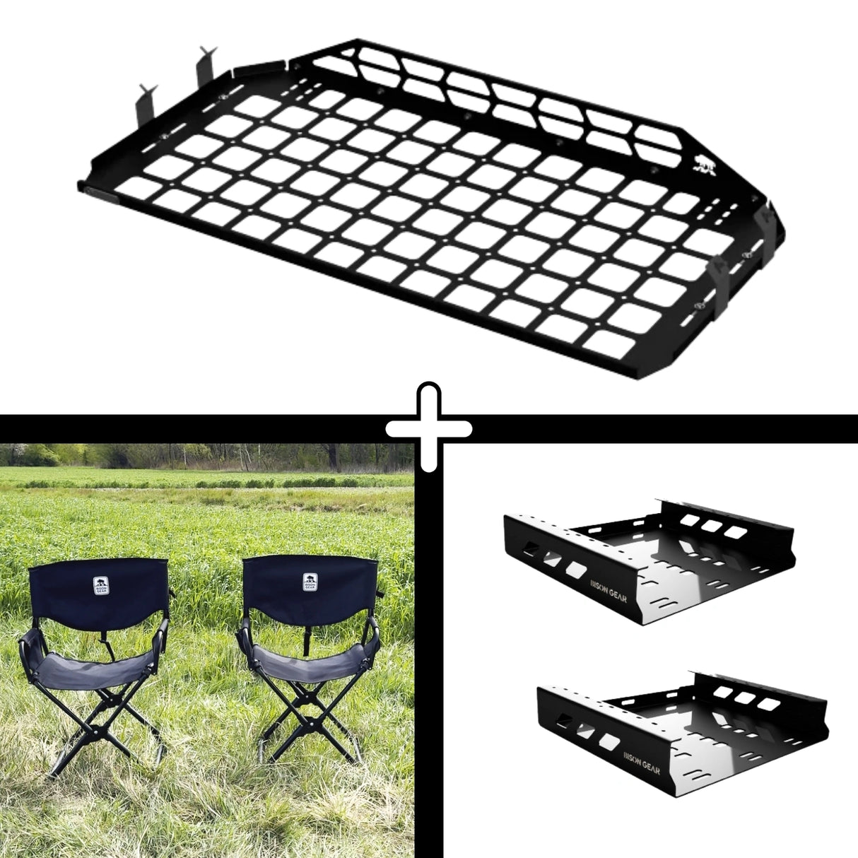 SET: Shelf + 2x ELK Chair + 2x Chair Storage - LC150/GX460