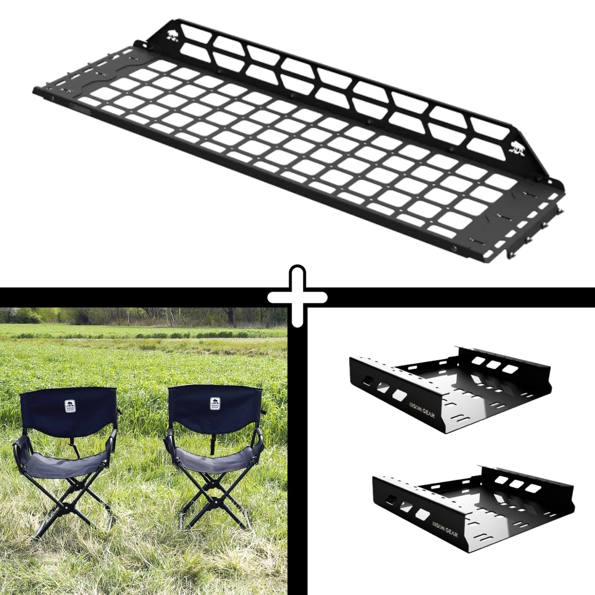 SET: Shelf + 2x ELK Chair + 2x Chair Storage - 4Runner 6th Gen