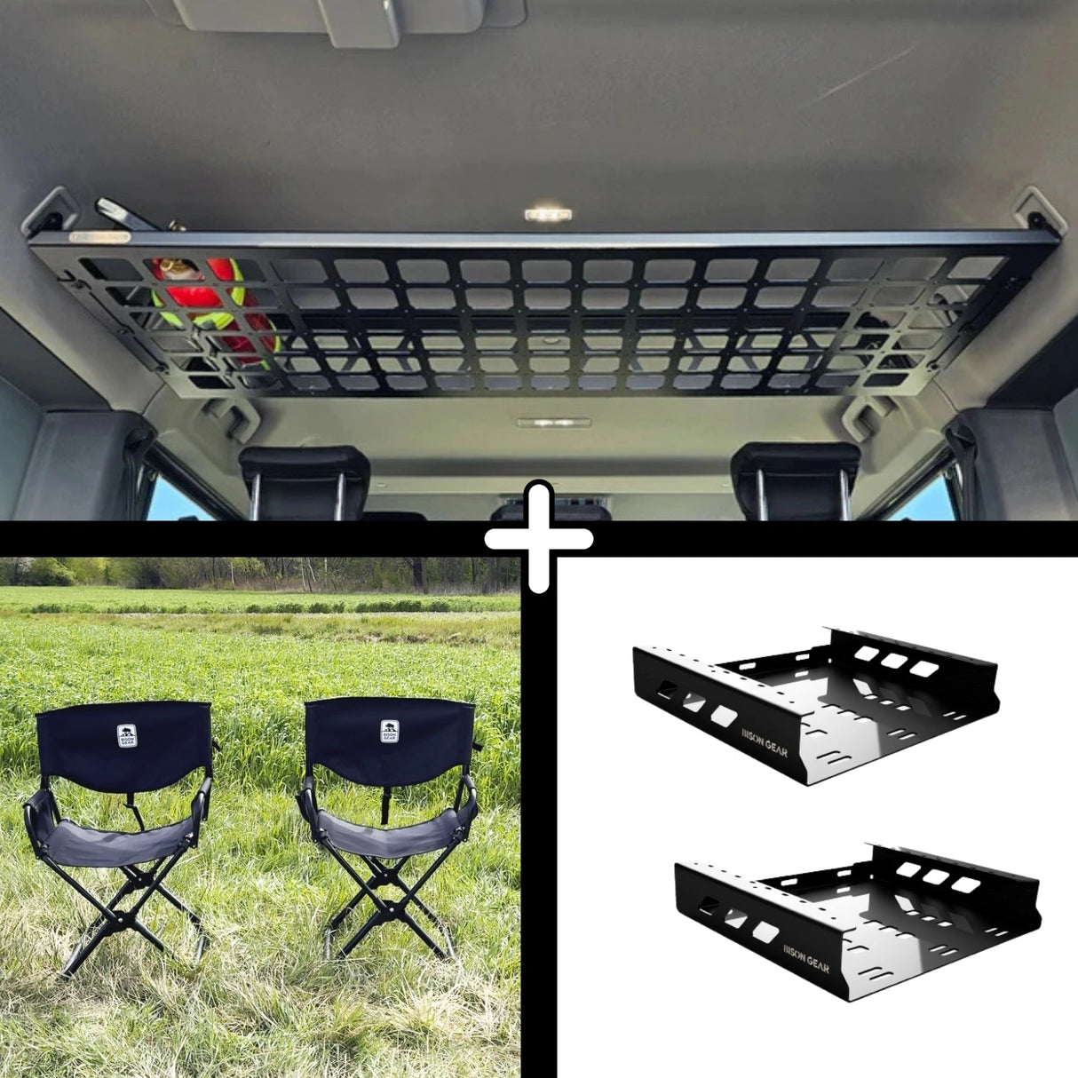SET: Shelf + 2x ELK Chair + 2x Chair Storage - Grenadier (Utility)