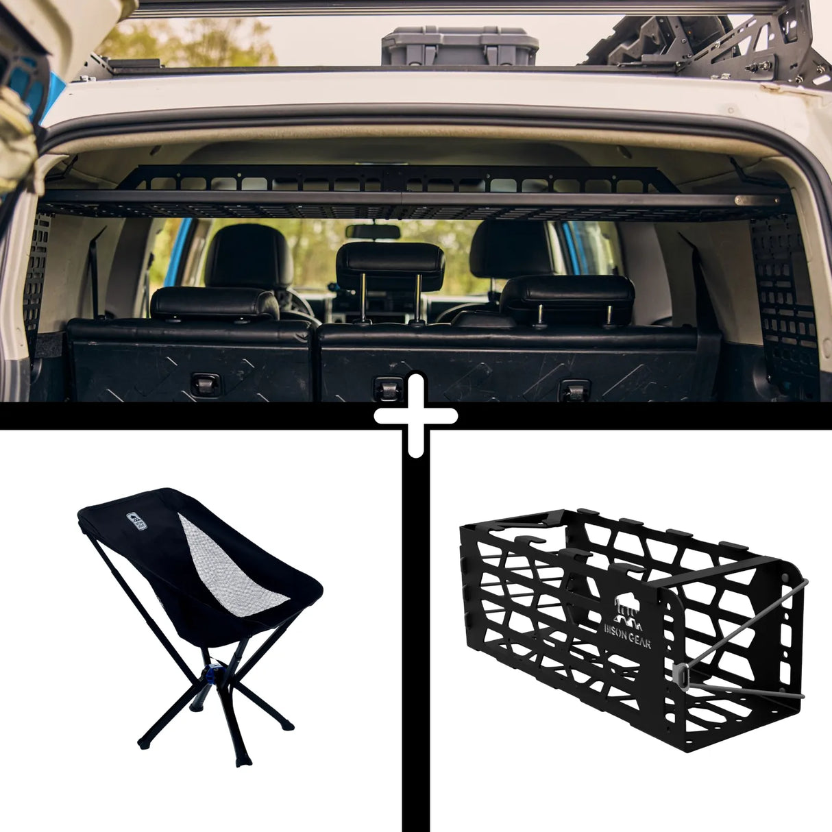 SET: Shelf + YAK Chair + YAK Chair Mount - FJ Cruiser