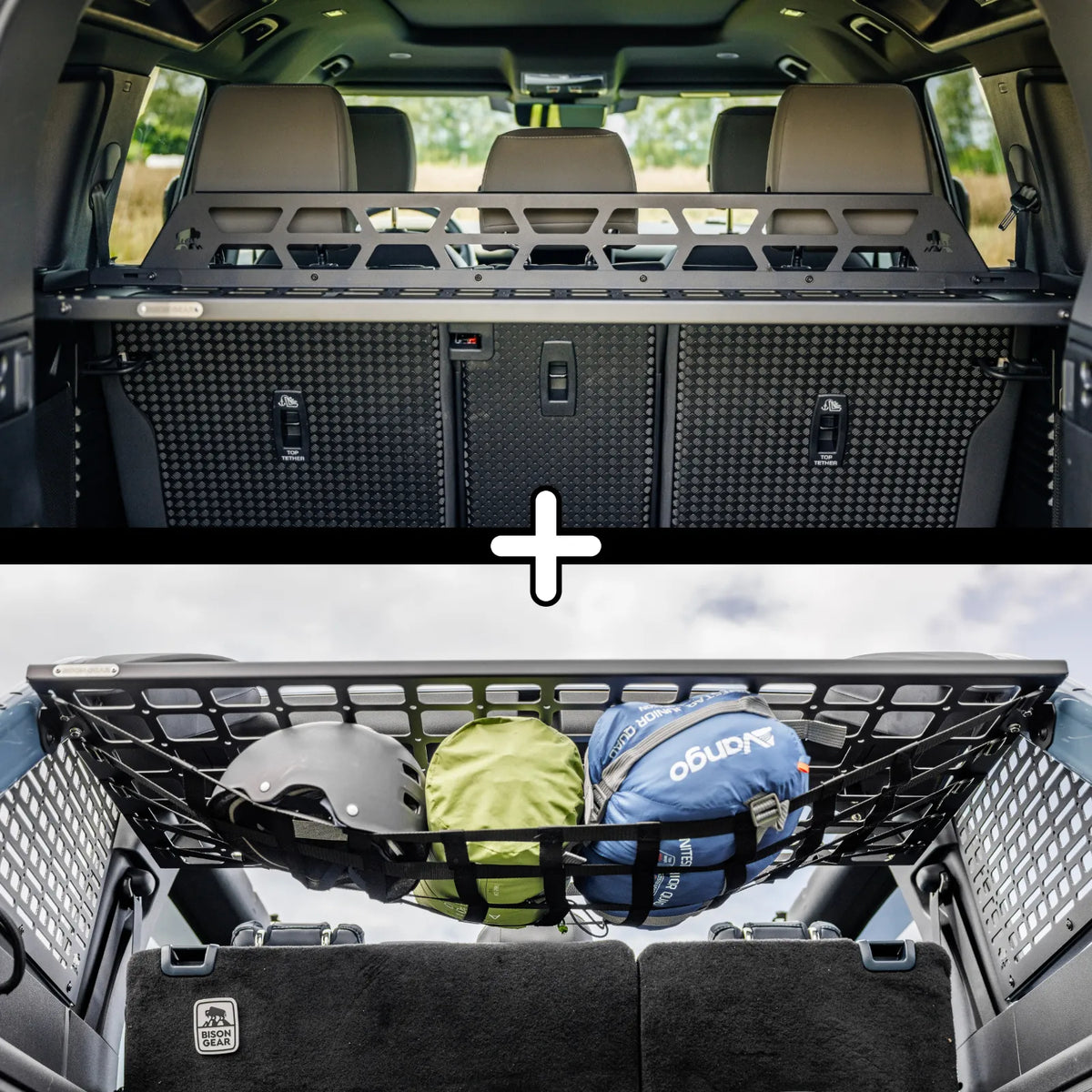 SET: Roof Shelf + Universal Net - Defender L663 (110)