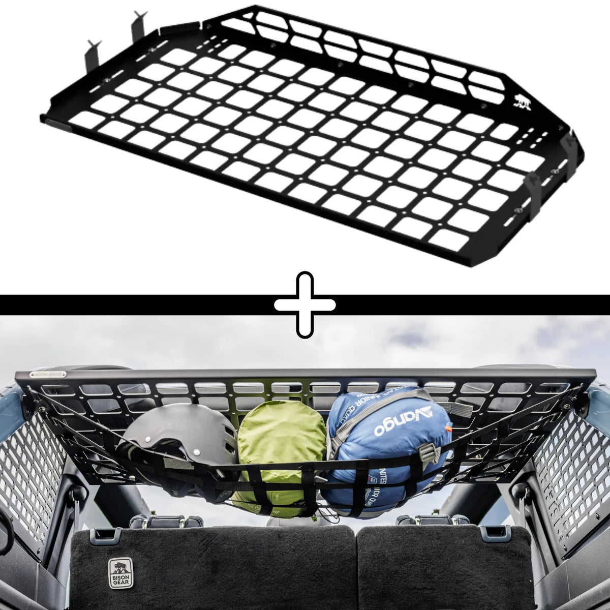SET: Roof Shelf + Universal Net - LC150/GX460