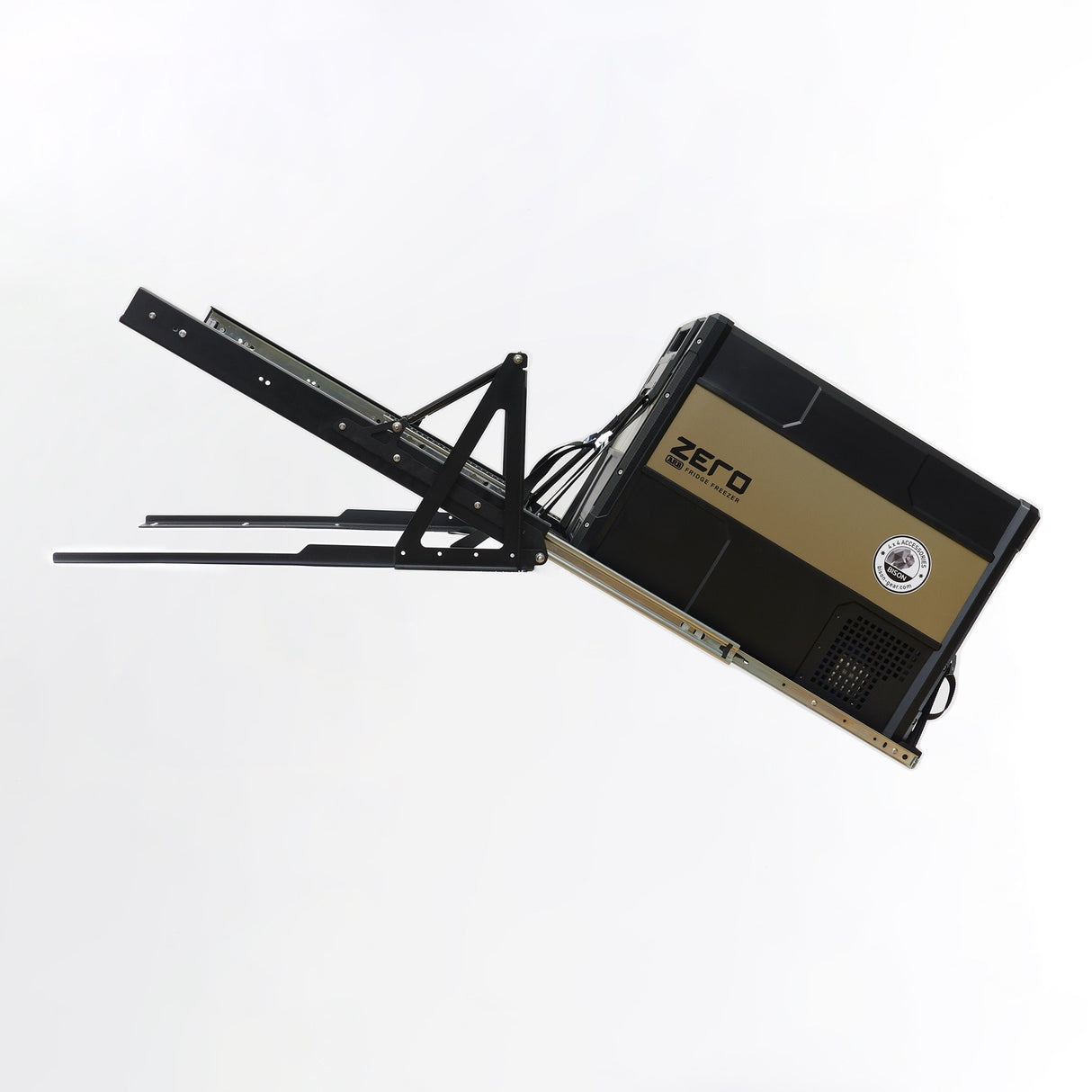 Tilted Fridge Slider with Gas Struts-1-Bison Gear