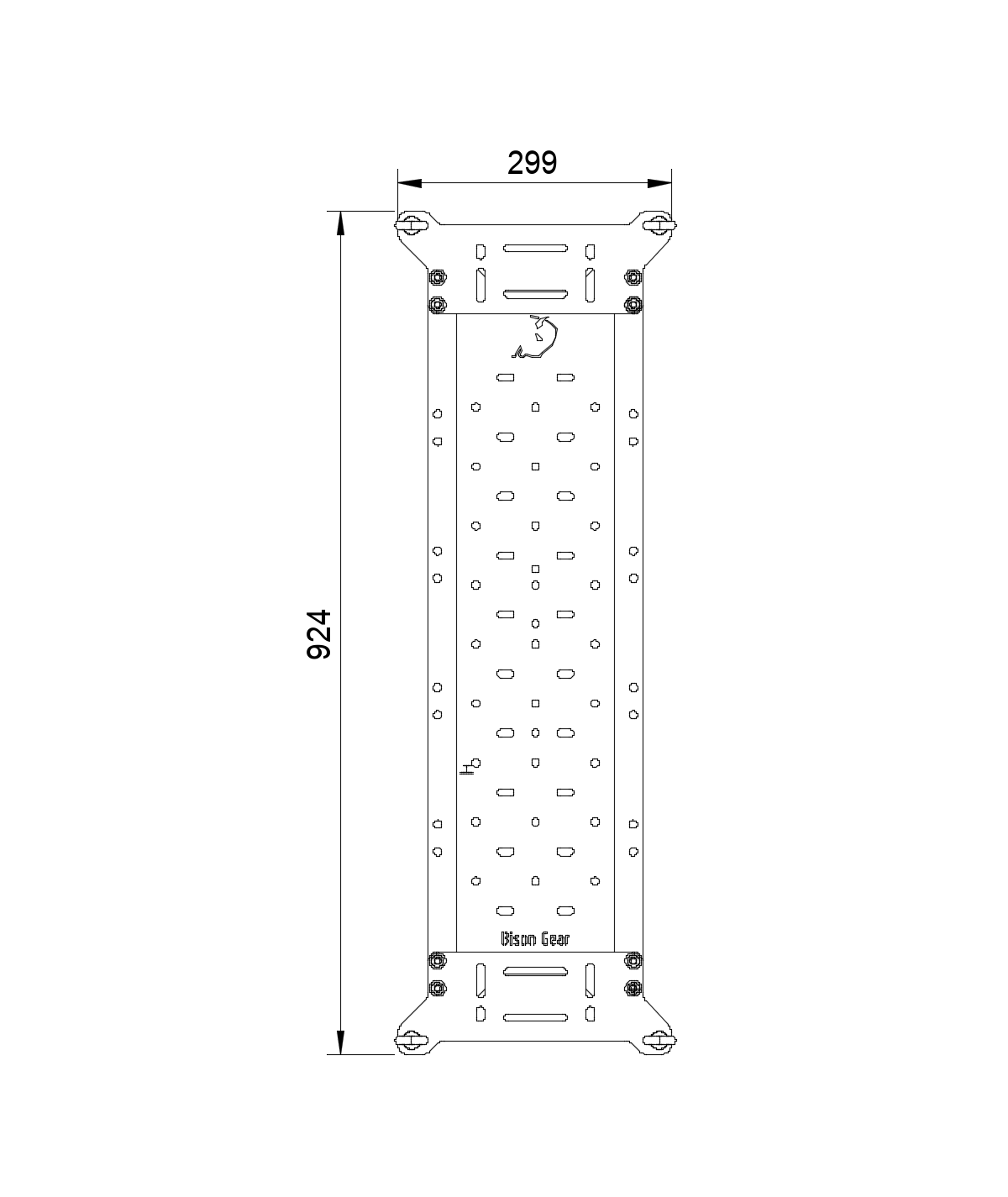Traction Boards Bracket-13-Bison Gear