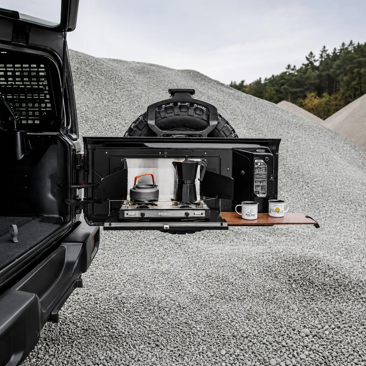 Drop Down Tailgate Table - JEEP Wrangler