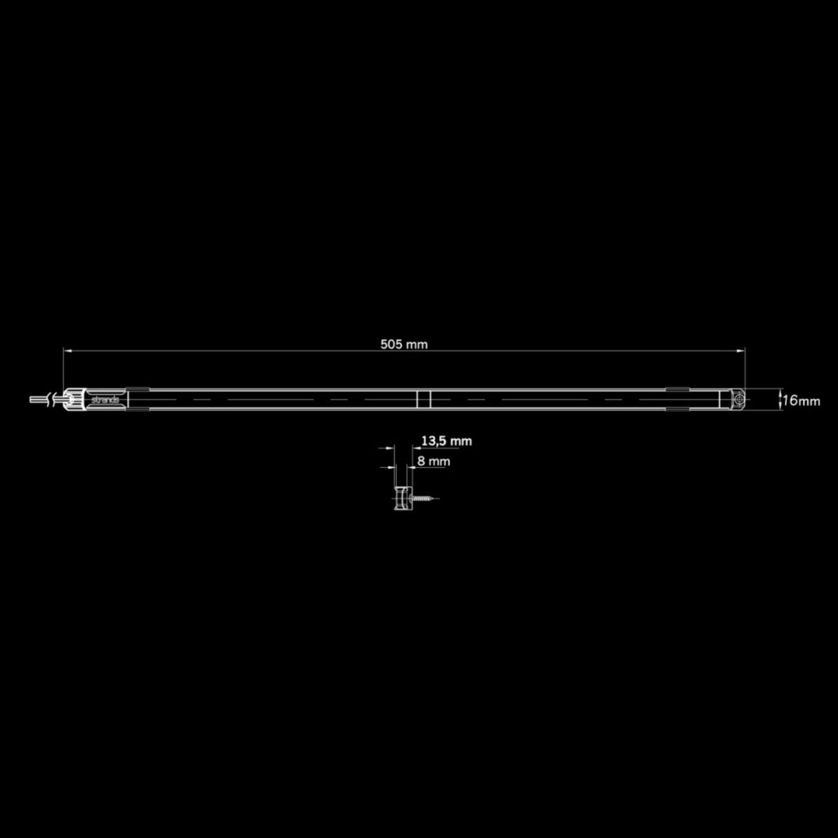 Unity 505mm Światło LED Bursztyn
