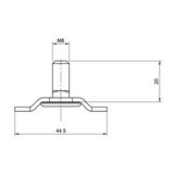Trzpień Airline Gwintowany śruba M8x20mm