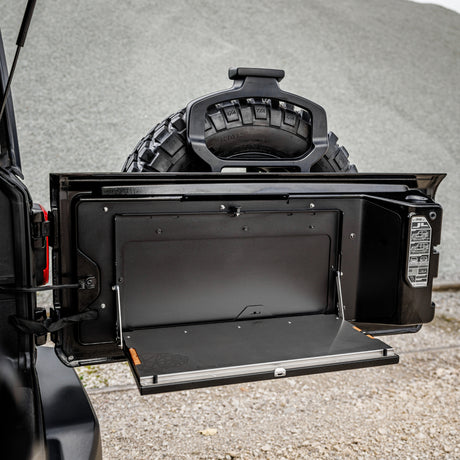 OUTLET: Drop Down Tailgate Table - Wrangler JL / JLU / JK / JKU - Bison Gear