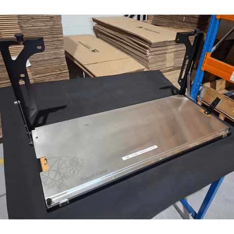 OUTLET: Drop - Down Tailgate Table - Defender (L663): 90, 110, 130 - Bison Gear