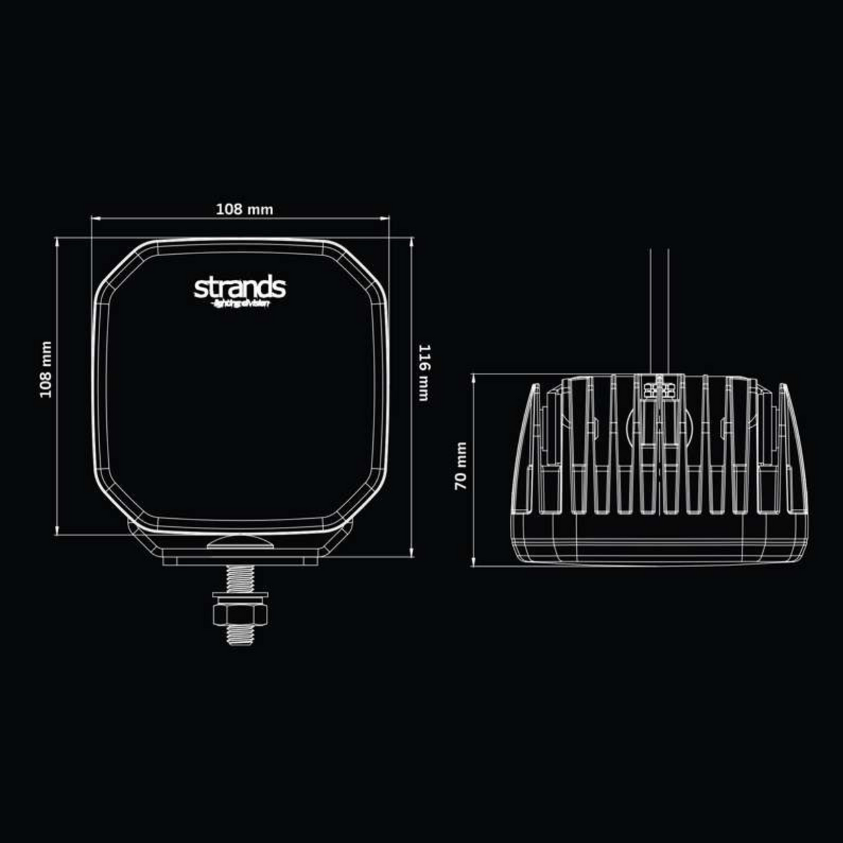 FOR9T No-Glare Work Light 78W-8-Bison Gear
