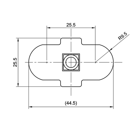 L-Track Stud 8x20mm-5-Bison Gear