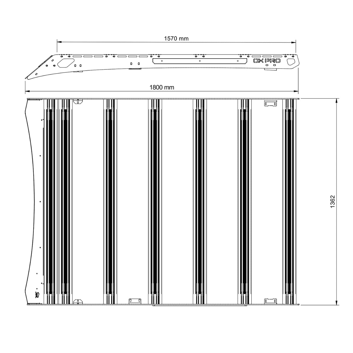 OX PRO Roof Rack - RAM 1500 DT (5th Gen)