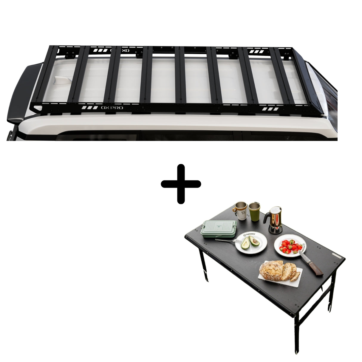 SET: OX PRO Roof Rack  + Camping Table - LC250/GX550