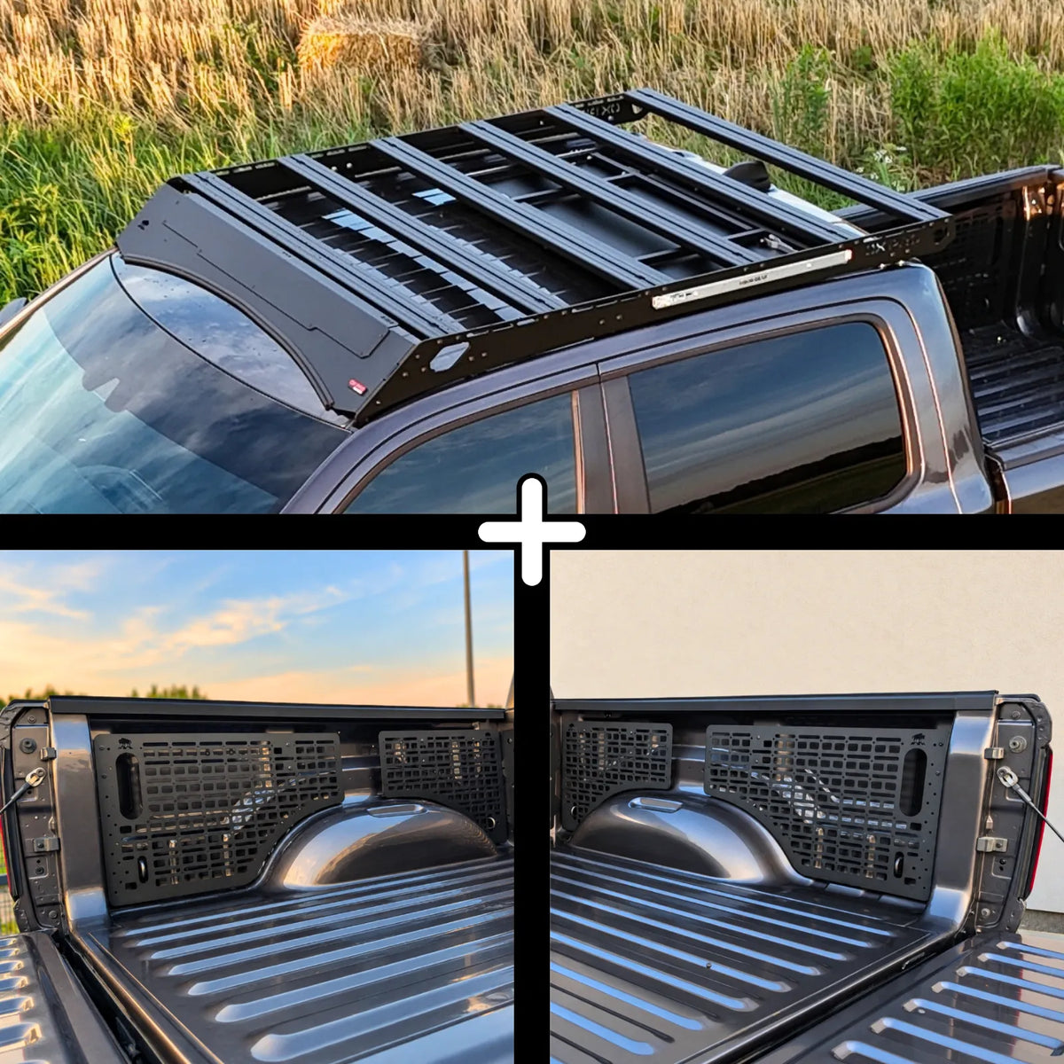 SET: OX PRO Roof Rack + 4 x Side MOLLE Panels - RAM 1500 DT (5th Gen)
