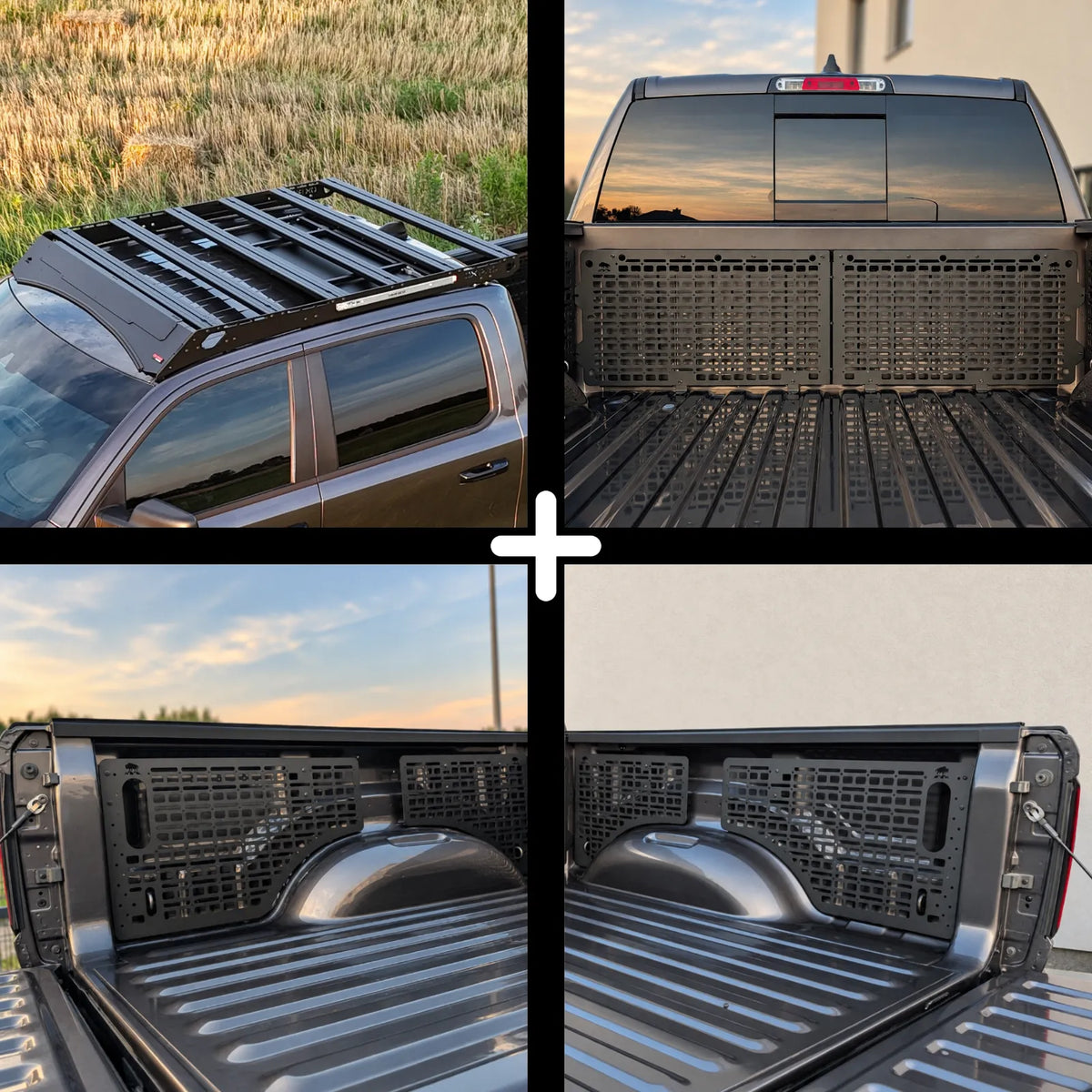 SET: OX PRO Roof Rack + 4 x Side Panels + 2 x Front Panels - RAM 1500 DT (5th Gen)