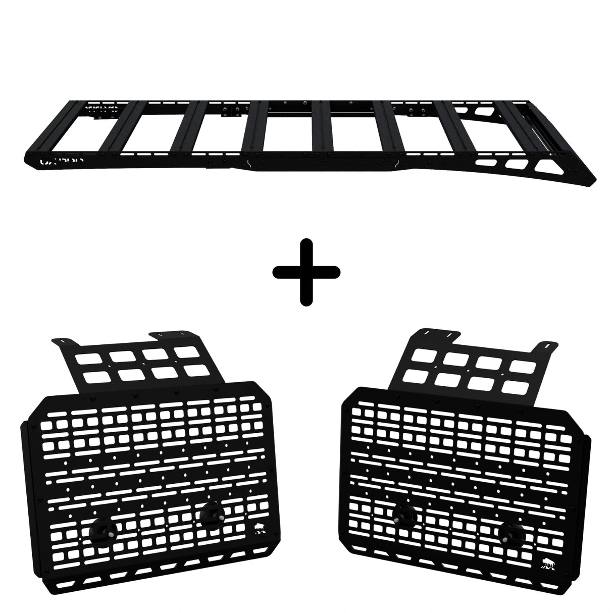 SET: OX PRO Roof Rack + 2x MOLLE Panels - Defender L663 (110)