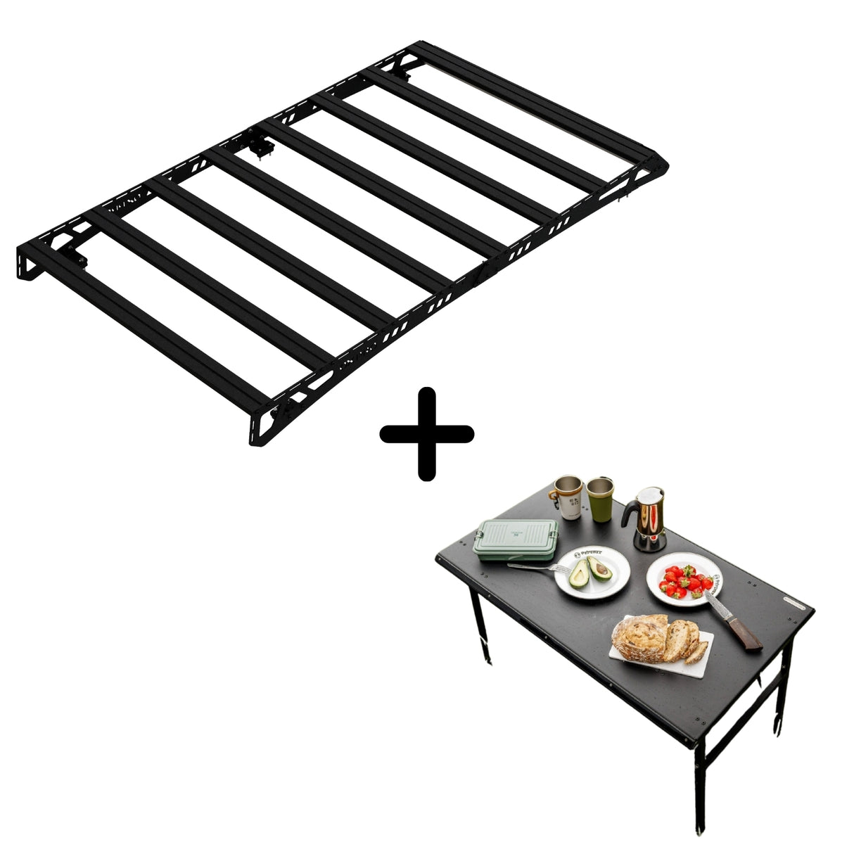 SET: OX PRO Roof Rack + Camping Table - FJ Cruiser