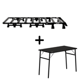 SET: 1/1 OX PRO Roof Rack + Camping Table - Grenadier