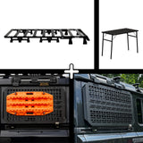 SET: 1/1 OX PRO Roof Rack + 2 x Panels (Left + Right) + Camping Table - Grenadier