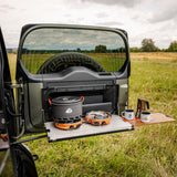 SET: Drop-Down Tailgate Table (Defender L663) + STORK Small + FitRub 32-45 mm (2-pack)-2-Bison Gear