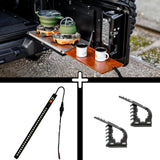 SET: Drop-Down Tailgate Table (Wrangler) + STORK Small + FitRub 32-45 mm (2-pack)-1-Bison Gear