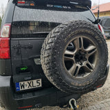 SET: License Plate Bracket (EU only) + Tire Carrier - LC120/GX470-10-Bison Gear