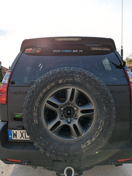 SET: License Plate Bracket (EU only) + Tire Carrier - LC120/GX470-5-Bison Gear