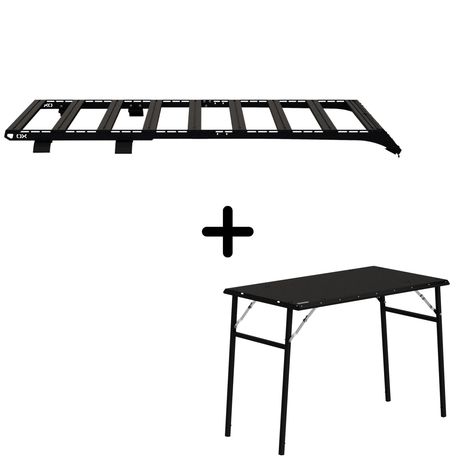 SET: OX PRO Roof Rack + Camping Table - Bronco 6G 4-Door-1-Bison Gear