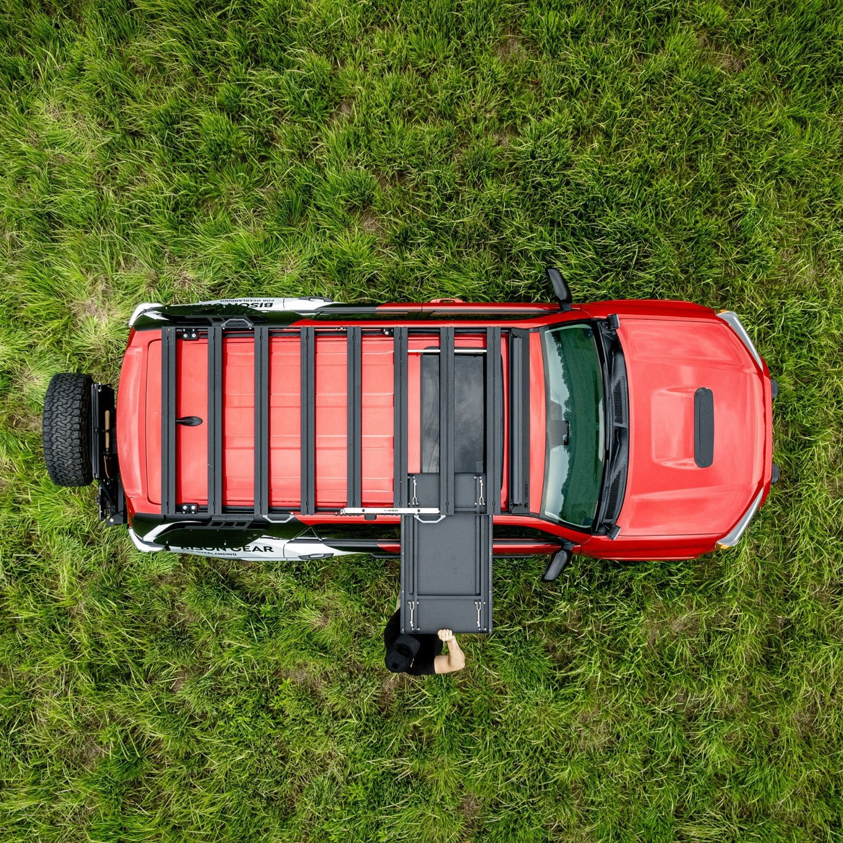 SET: OX PRO Roof Rack + Camping Table - LC250/GX550-27-Bison Gear