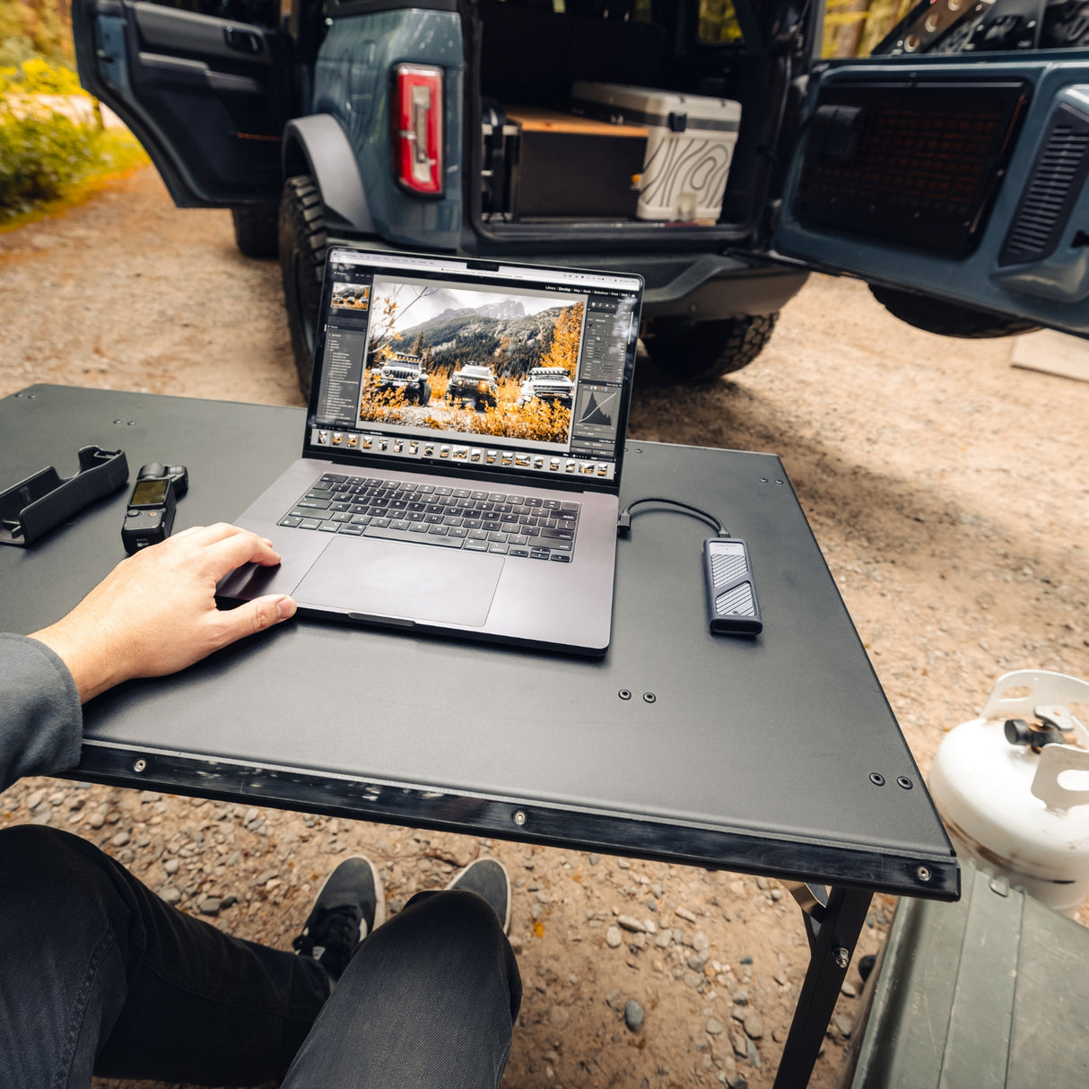 SET: OX PRO Roof Rack + Camping Table - LC250/GX550-37-Bison Gear